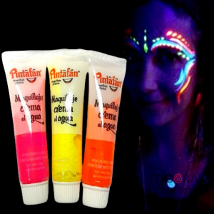 MAQUILLAJE ARTISTICO CREMA POMO FLUO10 gr (PACK X 3 UNID)